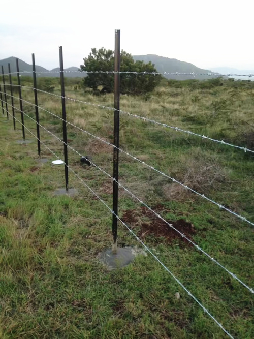 Y star pickets, barbed wire, farm fencing