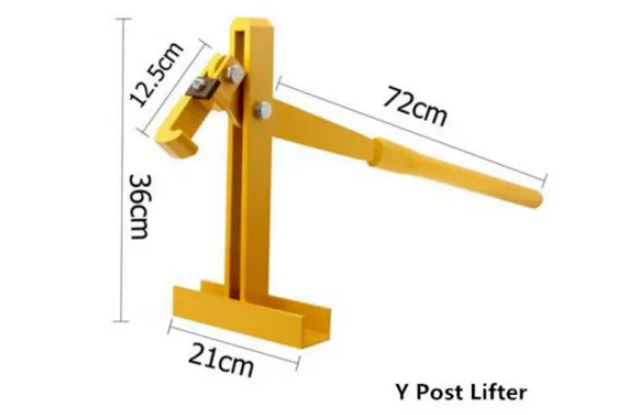 Steel post lifters